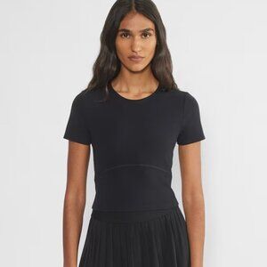 NWT Aritzia GOLDEN BUTTER Bound Tee Shirt Short Sleeve